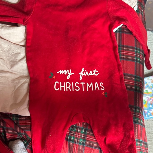 Old Navy Other - Old Navy Red 'My First Christmas' Kids Footie